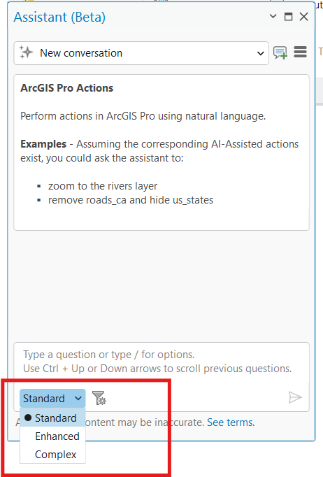 Select processing mode based on complexity of your request