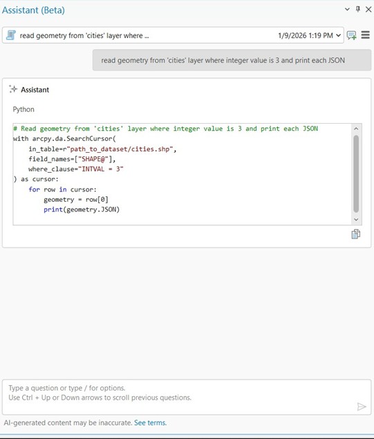 Generate ArcPy Code