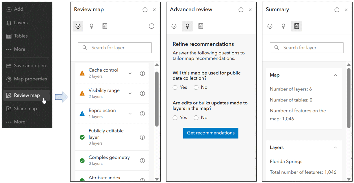 Review map Review map