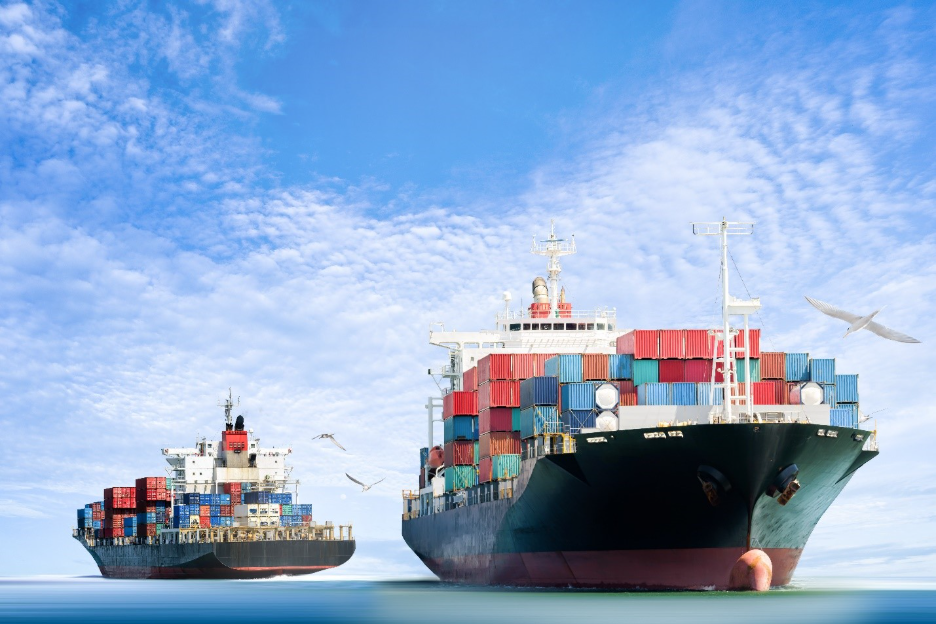 Image of cargo ships
