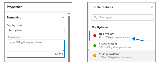 Template descriptions provide editors with more information.