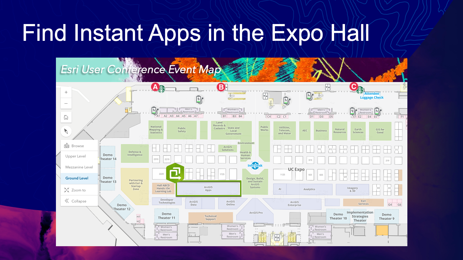 Instant Apps product space in Event map