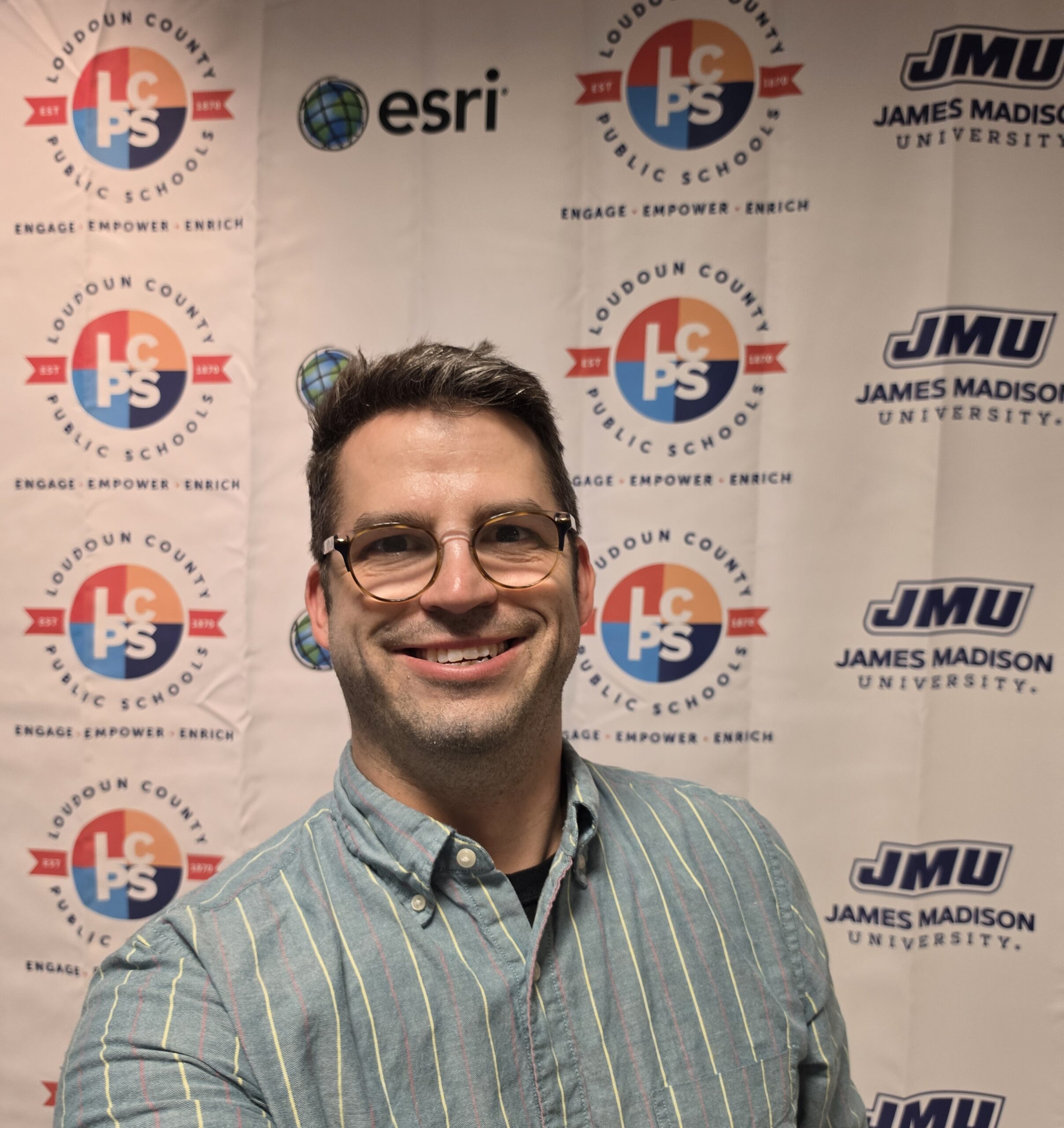 Close up of Matthew Smith, GIS Coordinator, Loudon County Virginia Public Schools