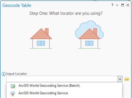 Geocode Table Pane