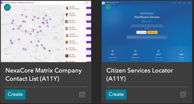 Accessible templates