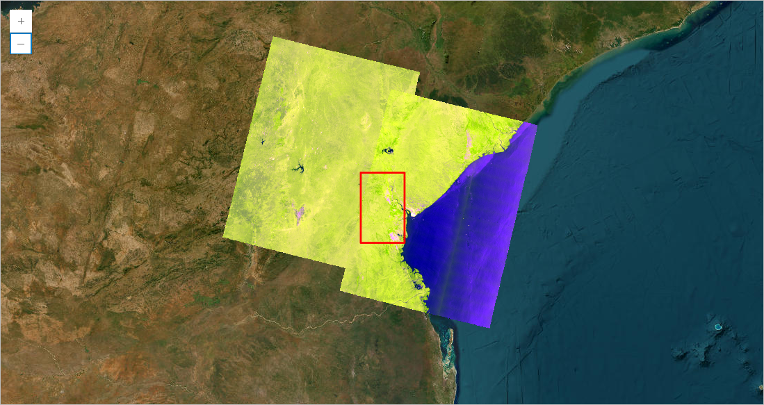 Pre-flood Sentinel-1 scenes intersecting the Beira AOI (123 scenes).