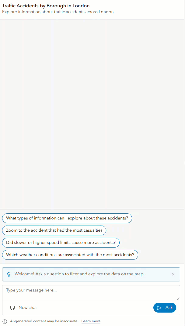 Chat responding to provided prompts