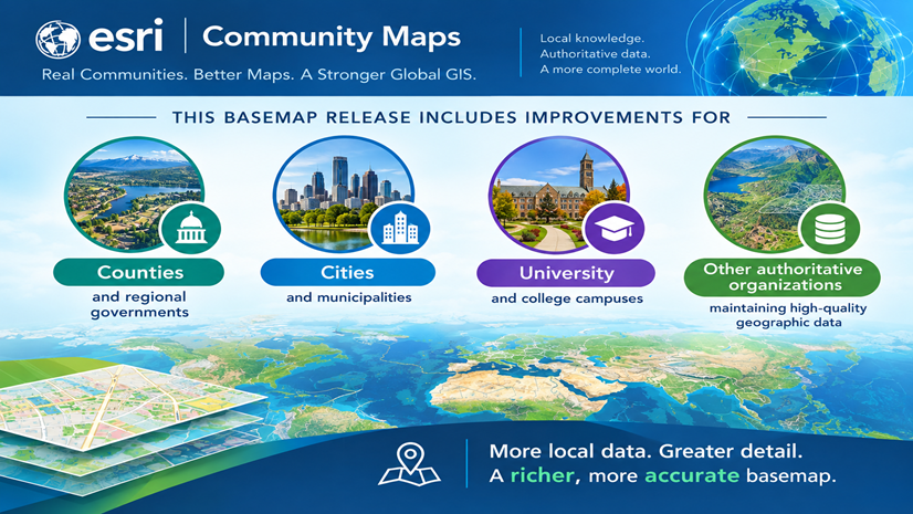 ArcGIS Blog - Third Quarter 2026 Basemap Release Includes Over 195 New and Updated Communities