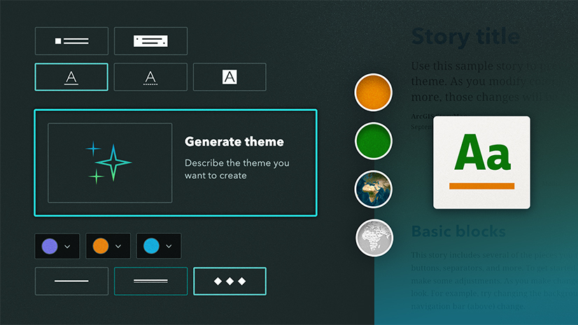 ArcGIS Blog - Generate a theme with the ArcGIS StoryMaps assistant
