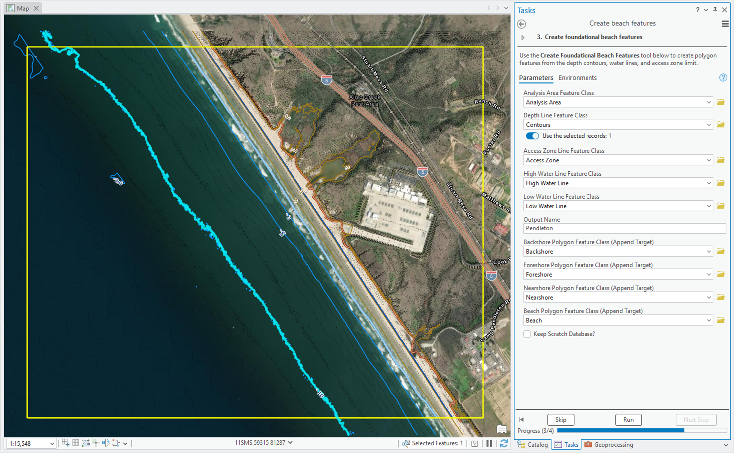 Beach Analysis beach features