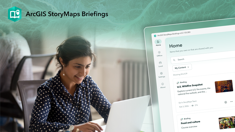 ArcGIS Blog - What’s new in the ArcGIS StoryMaps Briefings App (August 2026)