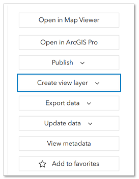 Layer owners or administrators can create a view based on an existing hosted feature service.