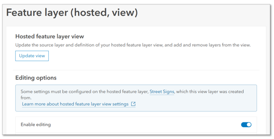 You can set different editing settings for a view layer than for the source layer.