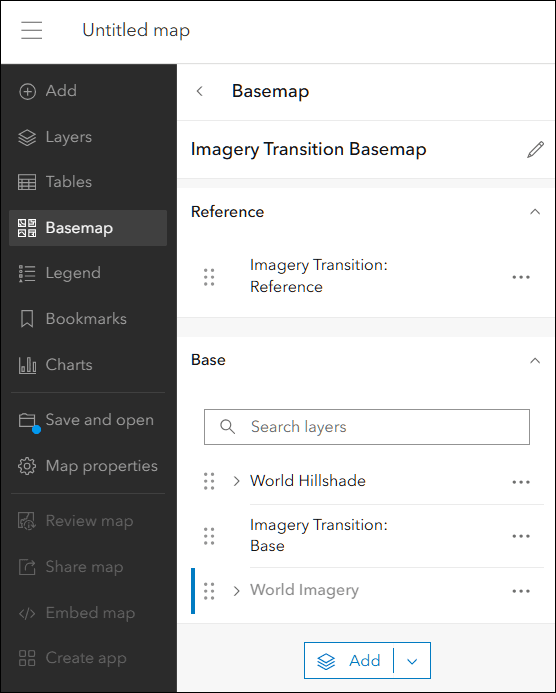 Imagery Transition basemap