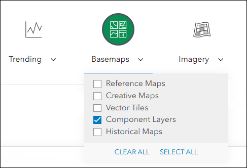 Component Layers filter
