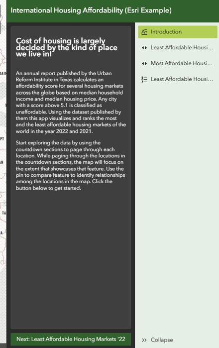 Details panel of the app