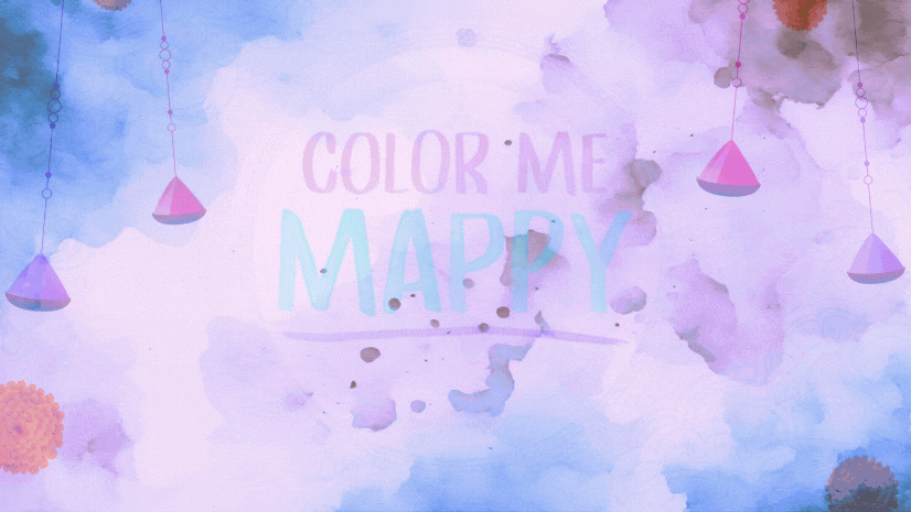 ArcGIS Blog - Make a Holi Festival Inspired Map from a Color Me Mappy Page