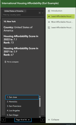 Coutndown list fitlered to United States