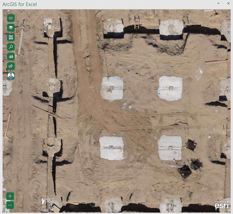 Drone imagery in Excel allows you to zoom in and see construction details a spreadsheet would miss. Drone imagery in Excel allows you to zoom in and see construction details a spreadsheet would miss.