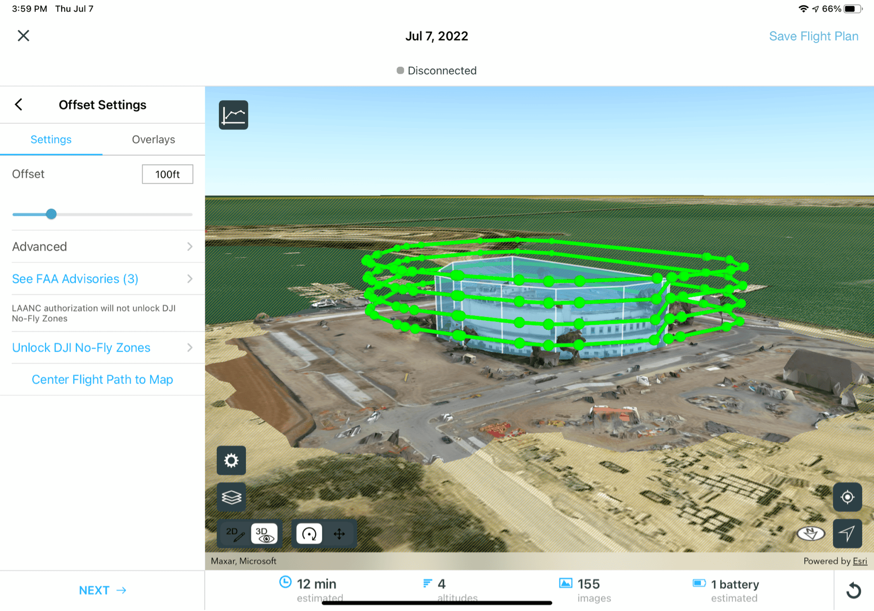 Drone-Derived 3D Mesh on the ground with surrounding flight