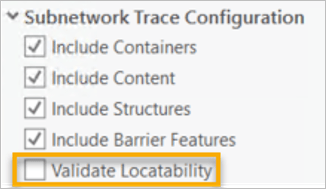 Validate Locatability