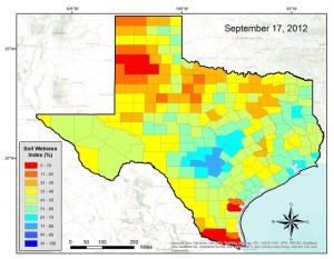 Soil Moisture Mapping of Drought in Texas