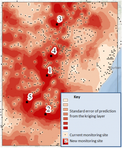 Proposed monitoring sites