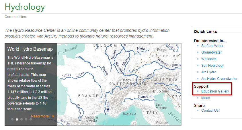 Hydrology Resource Center Education Gallery