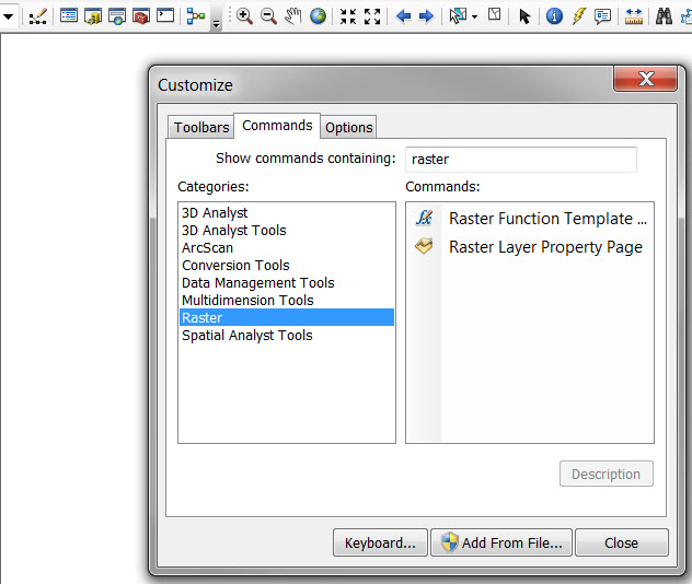 raster function editor interface
