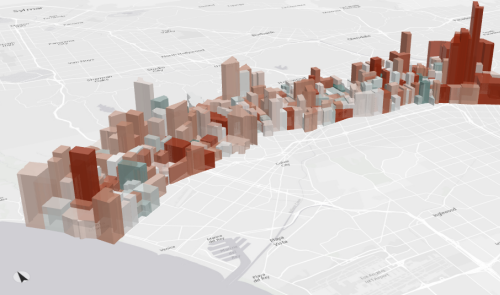 Total households and household growth per block group along Wilshire Blvd 2014-2019