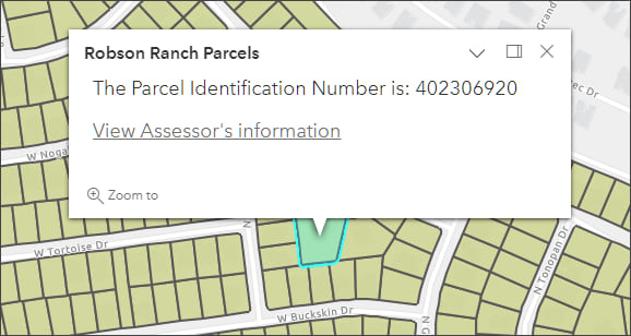 Locate parcel using custom URL parameter