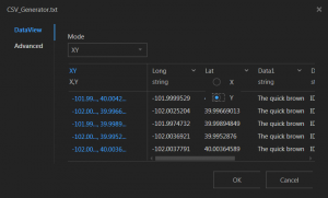 Earth CSV/TXT registration interface