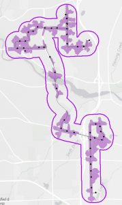 Service Areas vs. line buffer