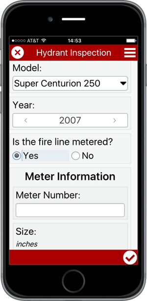 Image of Survey123 for ArcGIS running on a smart phone