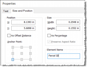 TextElement Properties page