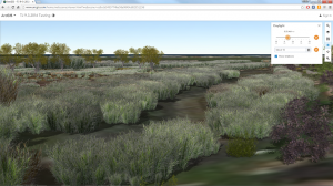 I3S scene layer used for vegetation