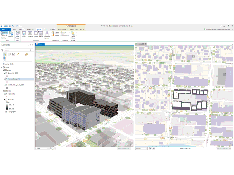 What is the difference between 2D and 3D GIS?