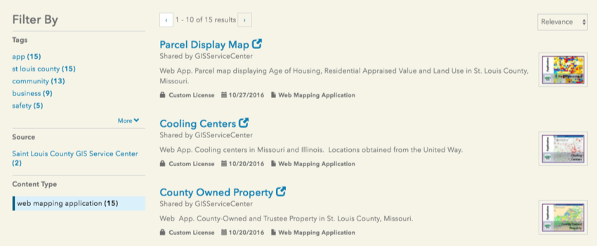 Faceted Search for Web Applications