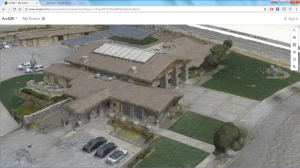 Drone mapped Fire Station in ArcGIS Online