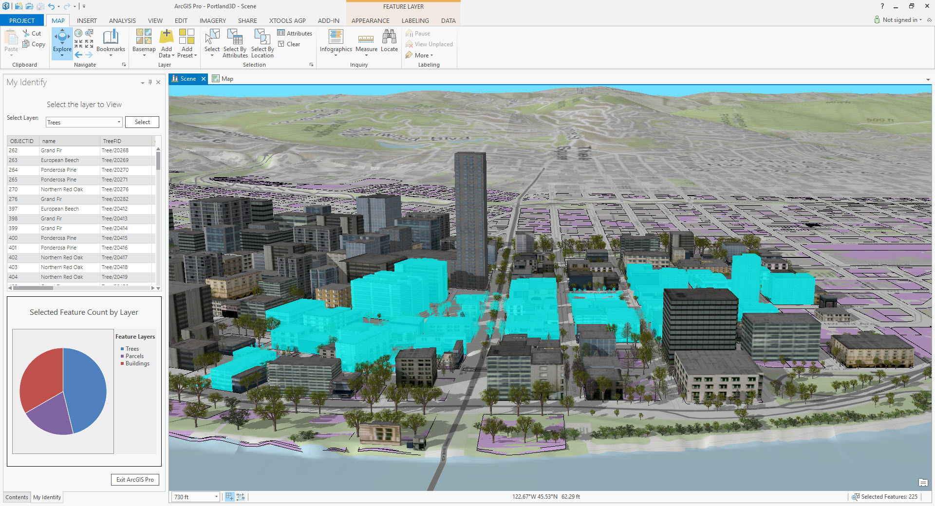 ArcGIS Pro 3D Portland Identify Tool1 