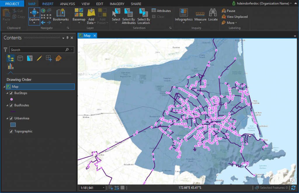 Map in ArcGIS Pro
