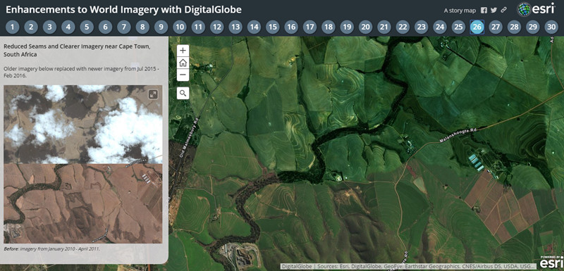 Enhancements to World Imagery with DigitalGlobe