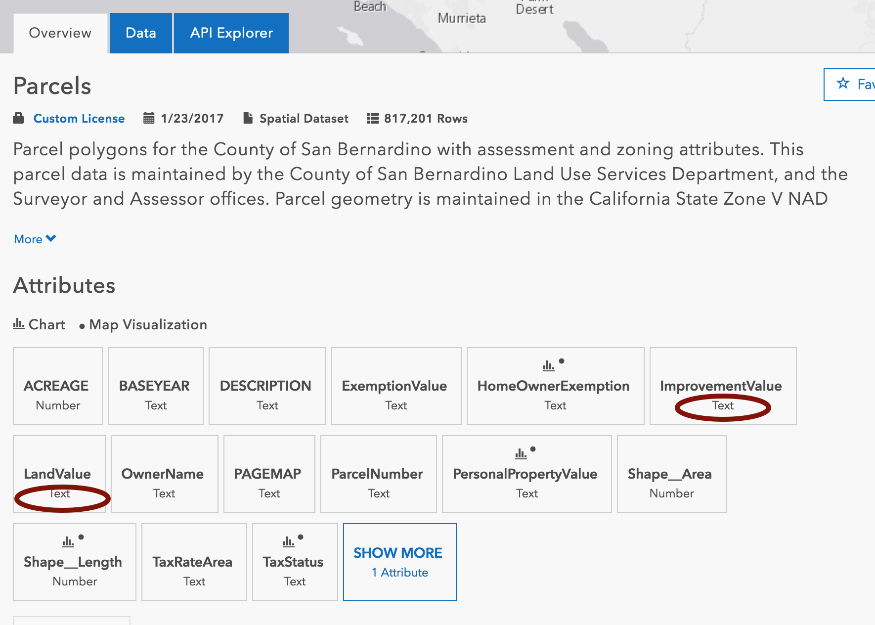 But… like many parcel services I e across this one stored all its numeric data as text fields Normally this would be a showstopper since most GIS