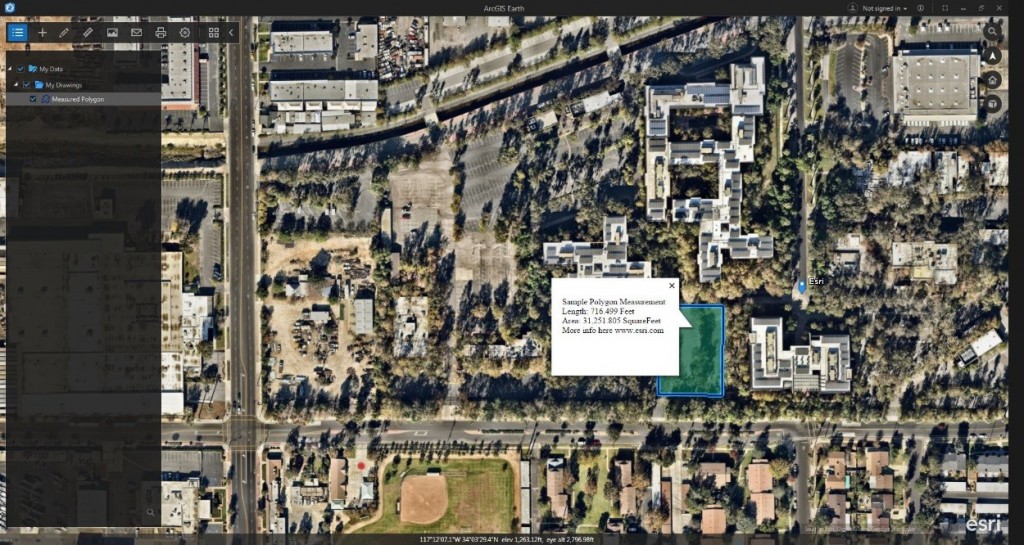 ArcGIS Earth Measure Tools