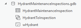 Inspections geodatabase