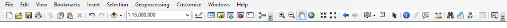 ArcMap toolbars
