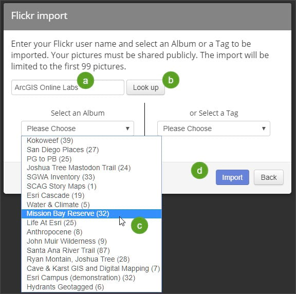 Flickr import