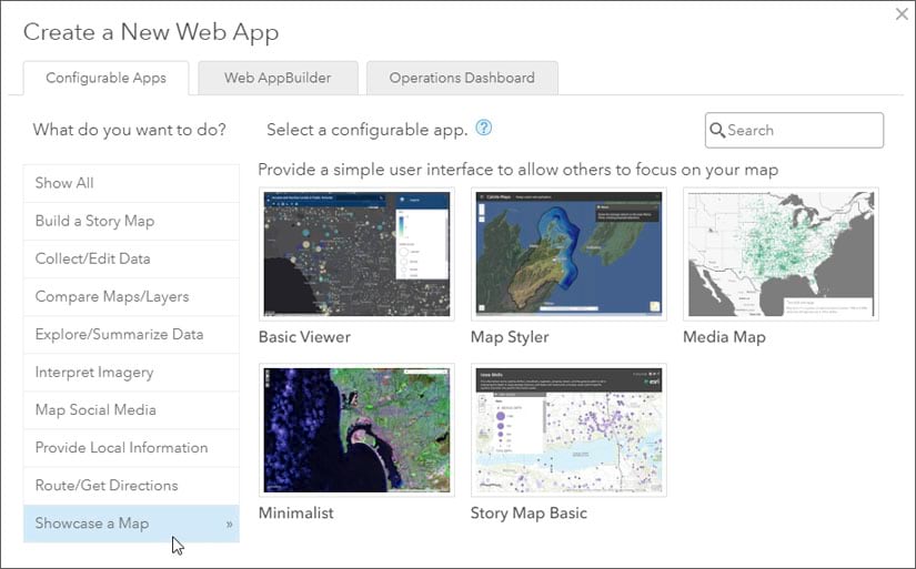 Showcase a map category Showcase a map category
