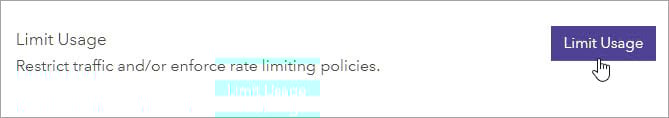 Usage options Usage options