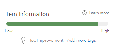 Item Information tag suggestion